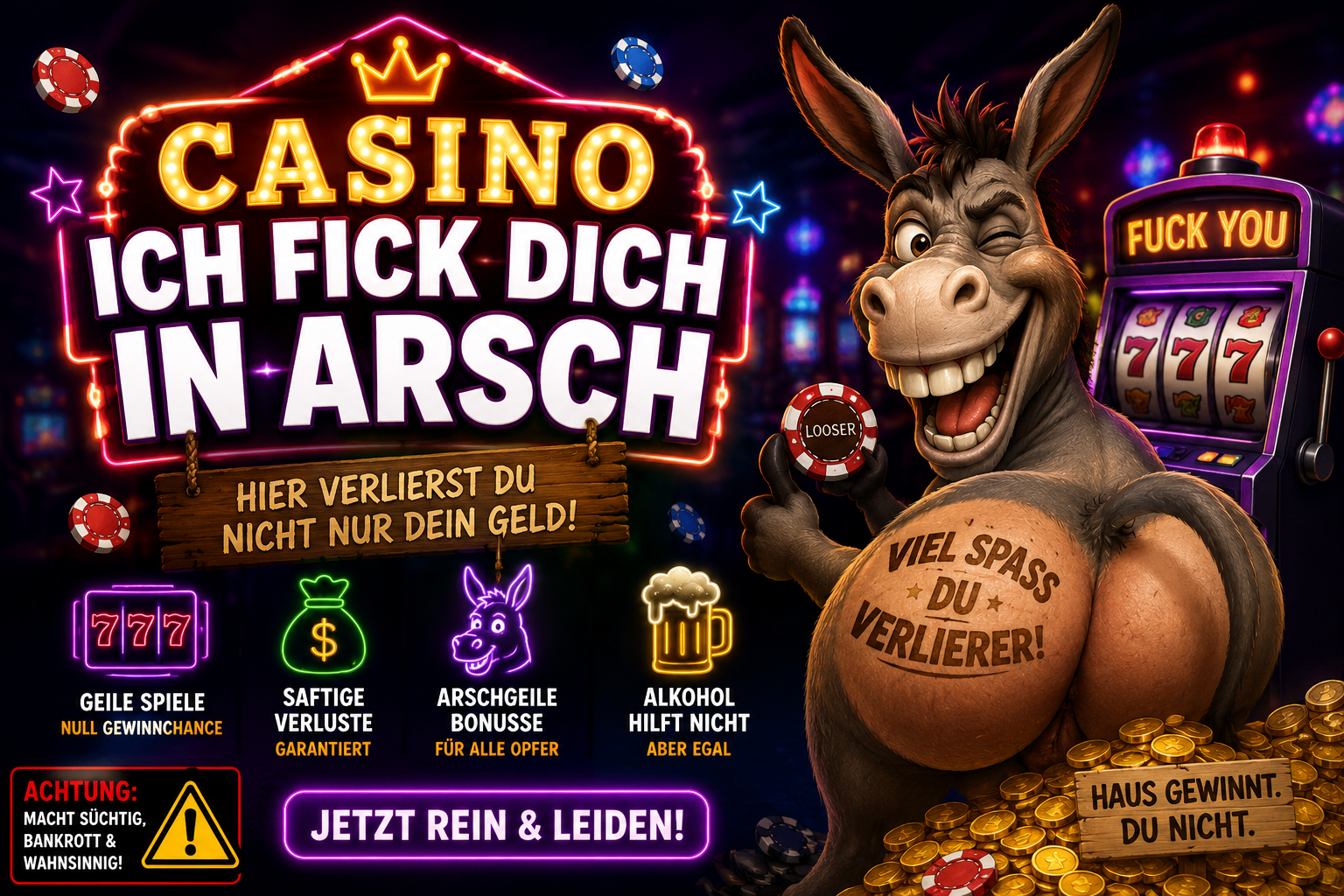 Lustige Casino-Satire